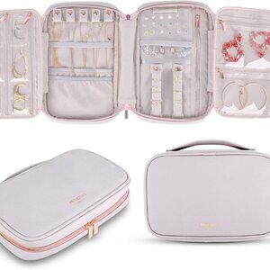 MODUS BAGS Travel Jewelry Organizer, Large Capacity Case for Tangle-Free Jewelry